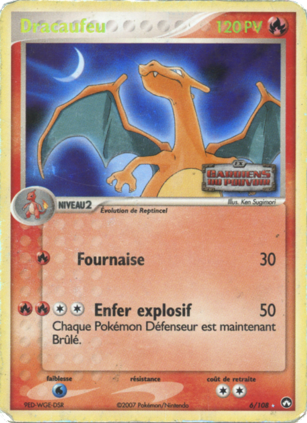 Dracaufeu 6 — EX Gardiens du Pouvoir (French Pokémon TCG card)