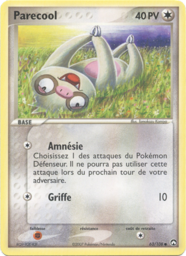 Parecool 63 — EX Gardiens du Pouvoir (French Pokémon TCG card)