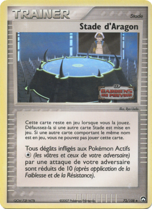 Stade d'Aragon 72 — EX Gardiens du Pouvoir (French Pokémon TCG card)