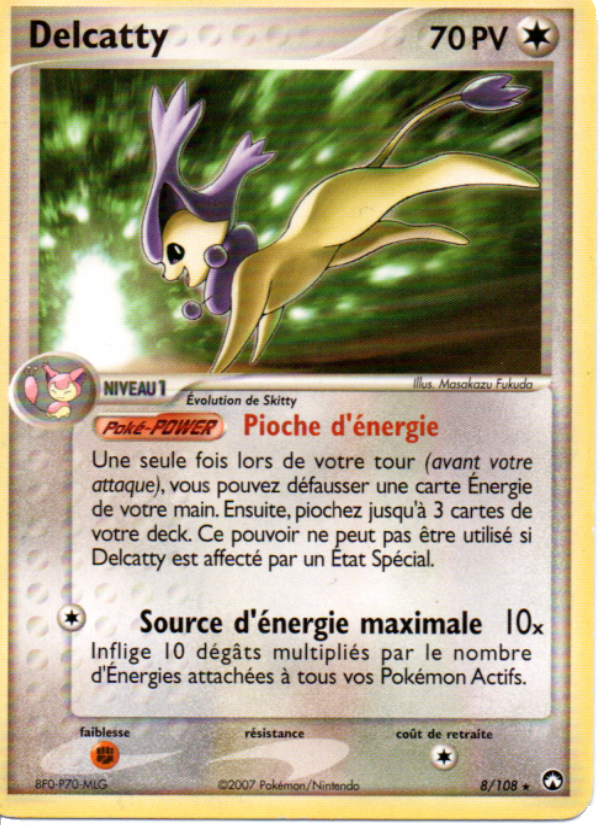 Delcatty 8 — EX Gardiens du Pouvoir (French Pokémon TCG card)