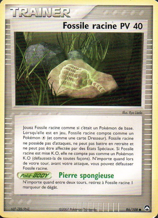 Fossile racine 86 — EX Gardiens du Pouvoir (French Pokémon TCG card)