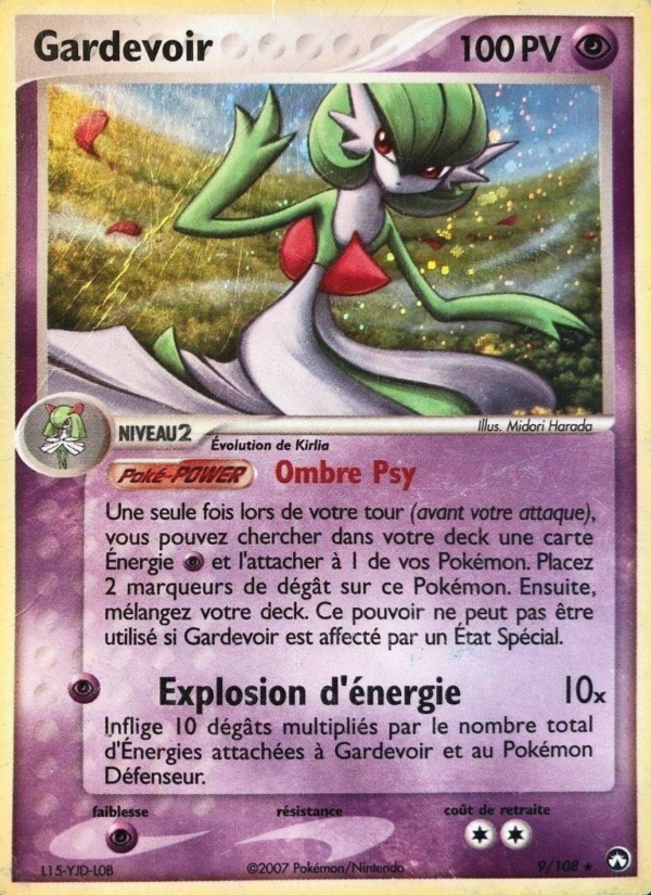 Gardevoir 9 — EX Gardiens du Pouvoir (French Pokémon TCG card)