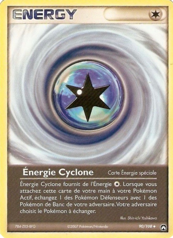 Énergie Cyclone 90 — EX Gardiens du Pouvoir (French Pokémon TCG card)