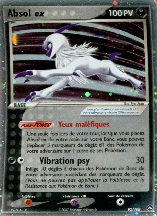 Absol ex 92 — EX Gardiens du Pouvoir (French Pokémon TCG card)
