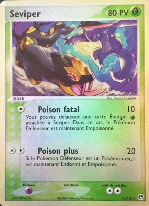 Seviper 11 — EX Tempête de sable (French Pokémon TCG card)