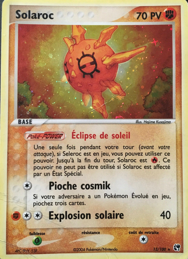 Solaroc 13 — EX Tempête de sable (French Pokémon TCG card)