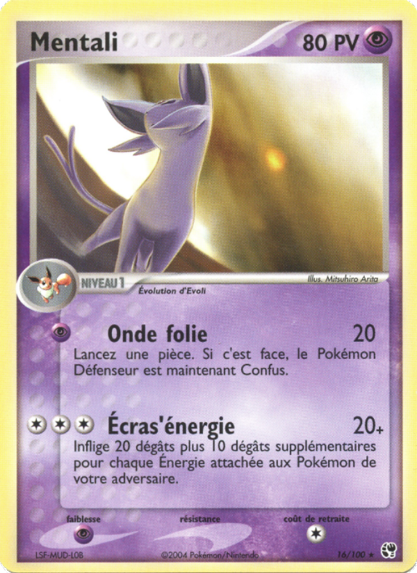 Mentali 16 — EX Tempête de sable (French Pokémon TCG card)