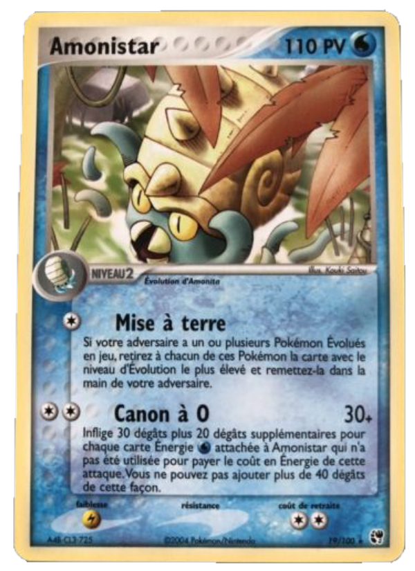 Amonistar 19 — EX Tempête de sable (French Pokémon TCG card)