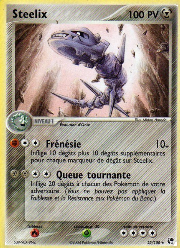 Steelix 23 — EX Tempête de sable (French Pokémon TCG card)
