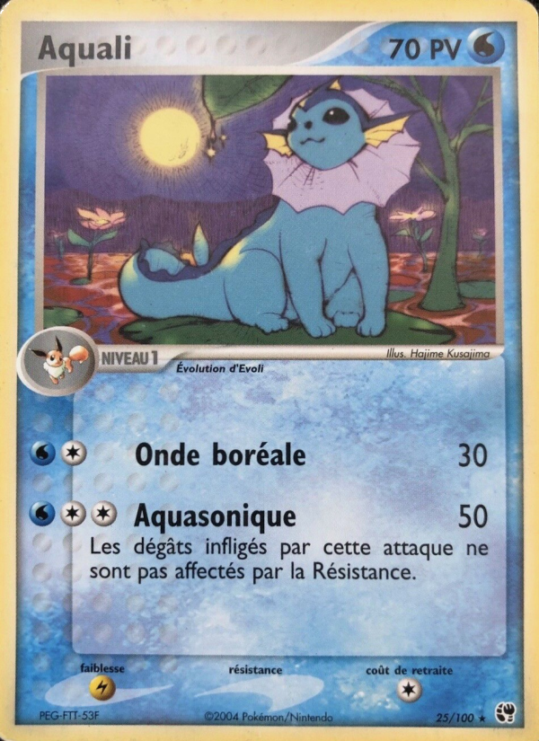 Aquali 25 — EX Tempête de sable (French Pokémon TCG card)