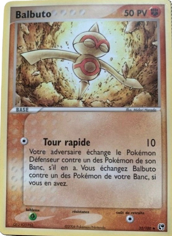 Balbuto 32 — EX Tempête de sable (French Pokémon TCG card)