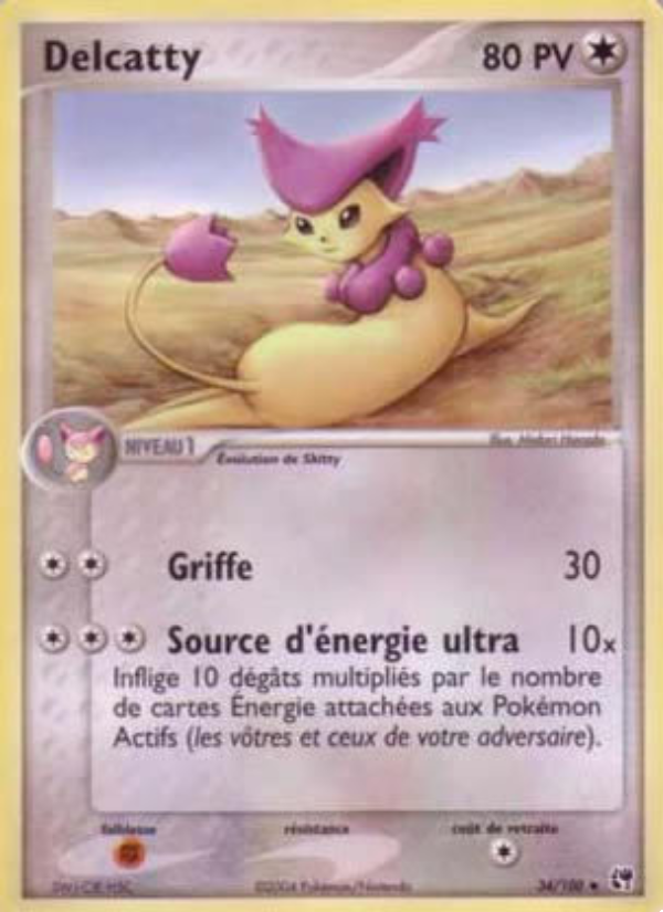 Delcatty 34 — EX Tempête de sable (French Pokémon TCG card)