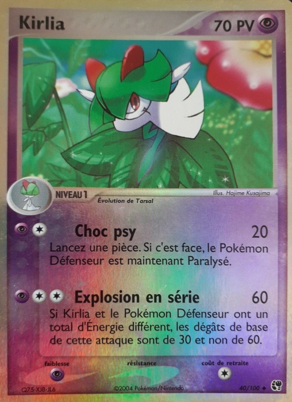 Kirlia 40 — EX Tempête de sable (French Pokémon TCG card)