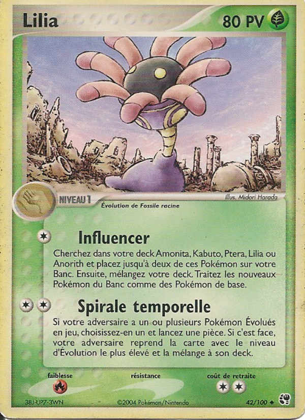 Lilia 42 — EX Tempête de sable (French Pokémon TCG card)