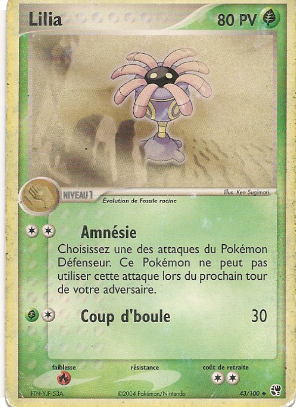 Lilia 43 — EX Tempête de sable (French Pokémon TCG card)
