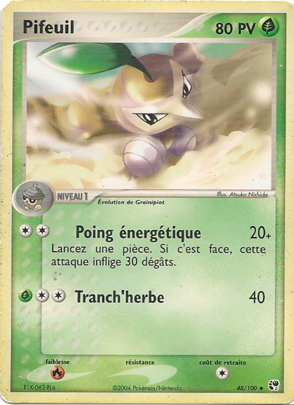 Pifeuil 48 — EX Tempête de sable (French Pokémon TCG card)