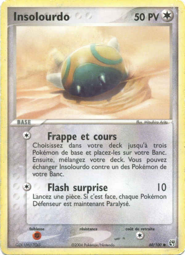 Insolourdo 60 — EX Tempête de sable (French Pokémon TCG card)