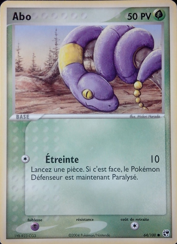 Abo 64 — EX Tempête de sable (French Pokémon TCG card)