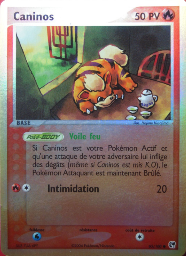 Caninos 65 — EX Tempête de sable (French Pokémon TCG card)