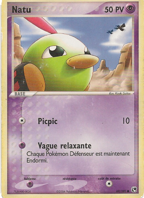 Natu 69 — EX Tempête de sable (French Pokémon TCG card)