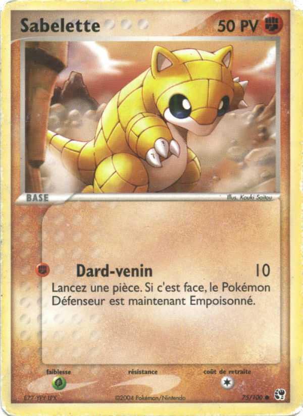 Sabelette 75 — EX Tempête de sable (French Pokémon TCG card)
