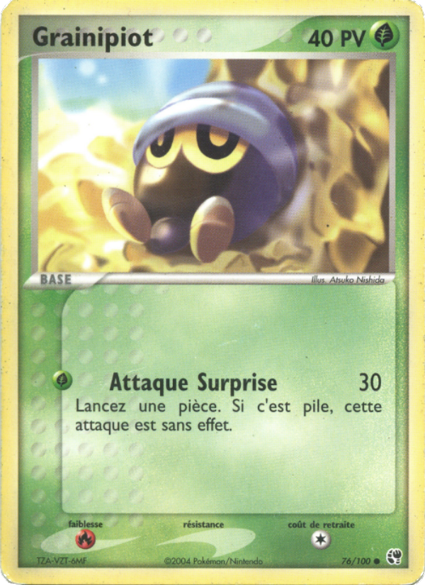 Grainipiot 76 — EX Tempête de sable (French Pokémon TCG card)