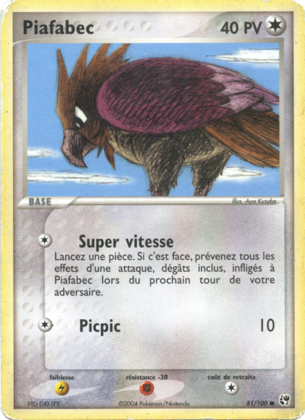 Piafabec 81 — EX Tempête de sable (French Pokémon TCG card)