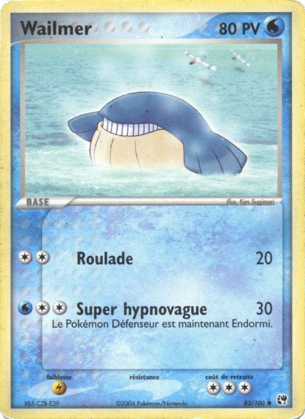 Wailmer 83 — EX Tempête de sable (French Pokémon TCG card)
