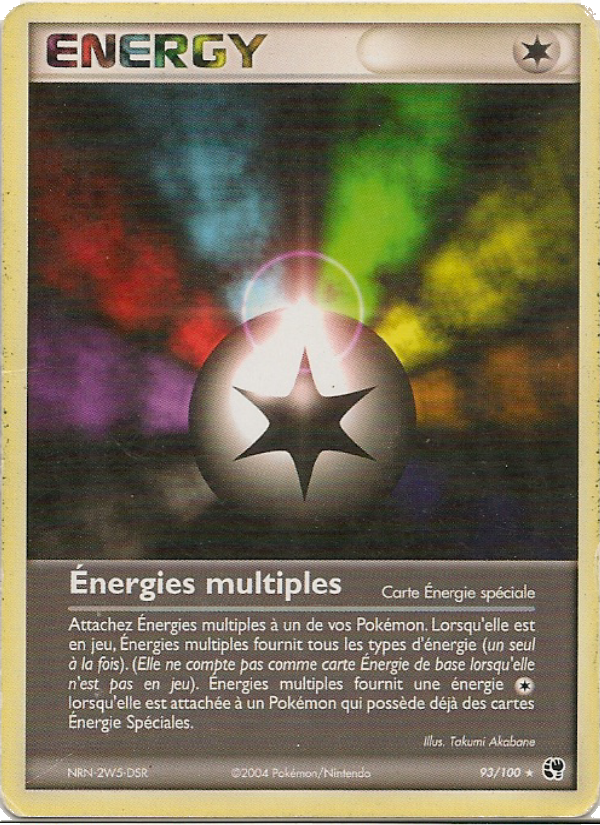 Énergies multiples 93 — EX Tempête de sable (French Pokémon TCG card)