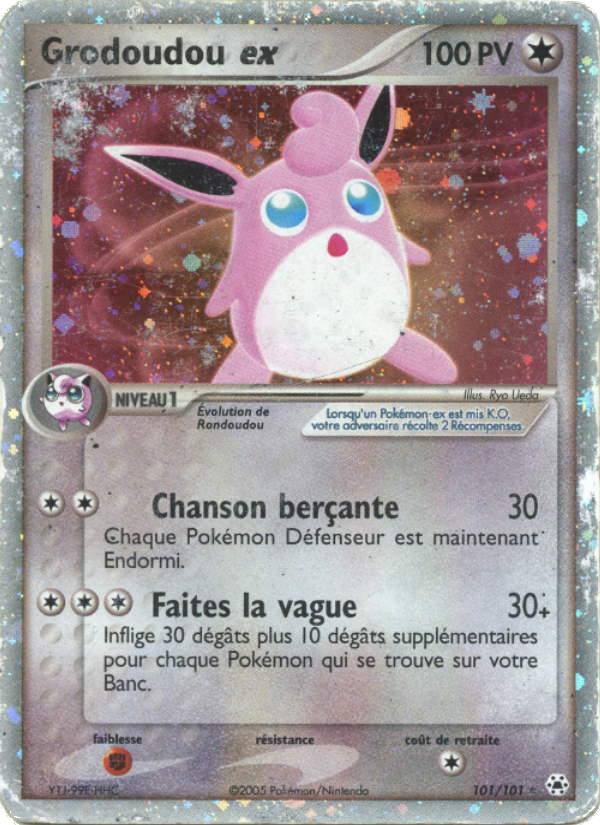 Grodoudou ex 101 — EX Légendes Oubliées (French Pokémon TCG card)