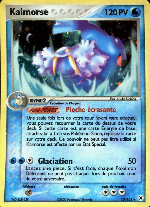 Kaimorse 15 — EX Légendes Oubliées (French Pokémon TCG card)