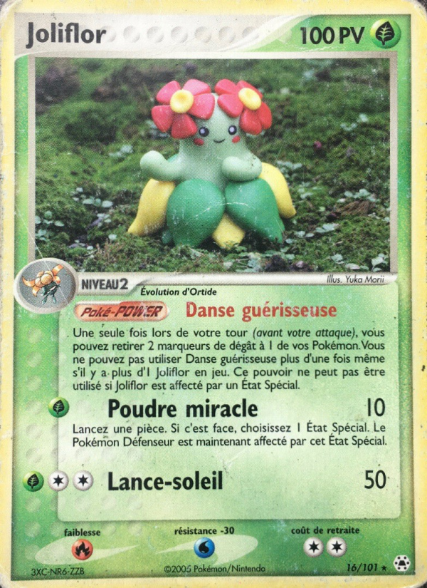 Joliflor 16 — EX Légendes Oubliées (French Pokémon TCG card)