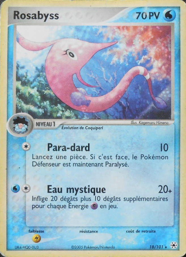Rosabyss 18 — EX Légendes Oubliées (French Pokémon TCG card)