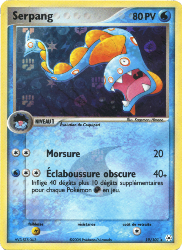 Serpang 19 — EX Légendes Oubliées (French Pokémon TCG card)