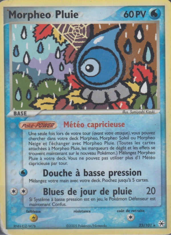 Morpheo Pluie 23 — EX Légendes Oubliées (French Pokémon TCG card)