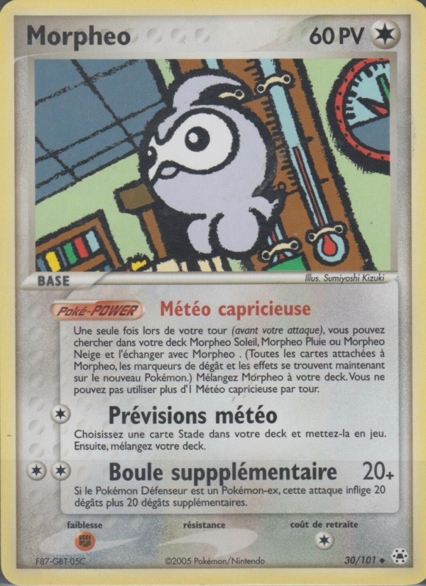 Morpheo 30 — EX Légendes Oubliées (French Pokémon TCG card)