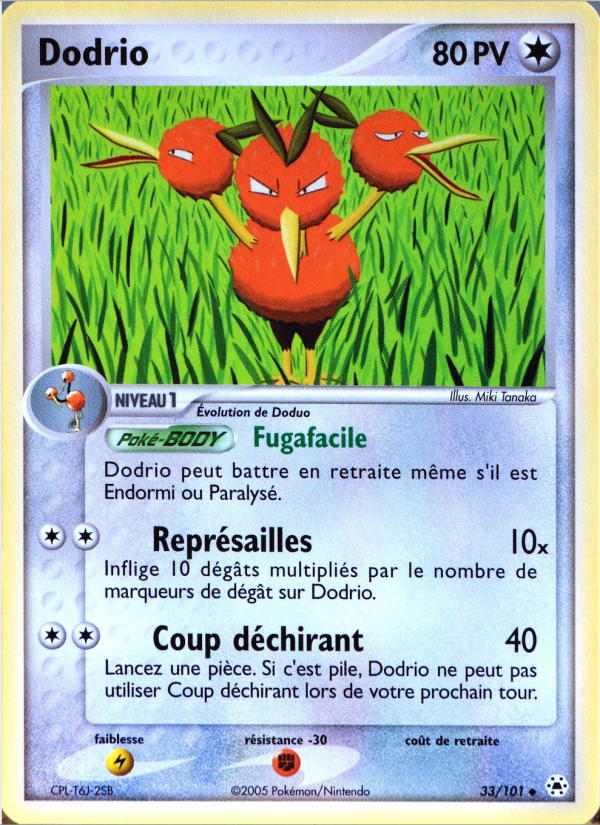 Dodrio 33 — EX Légendes Oubliées (French Pokémon TCG card)