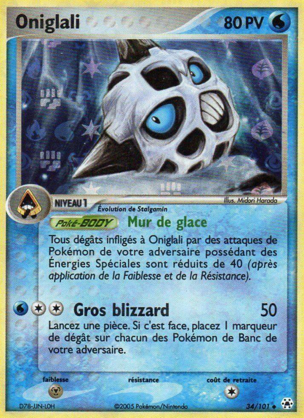 Oniglali 34 — EX Légendes Oubliées (French Pokémon TCG card)