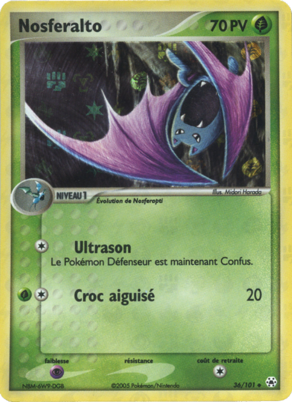 Nosferalto 36 — EX Légendes Oubliées (French Pokémon TCG card)