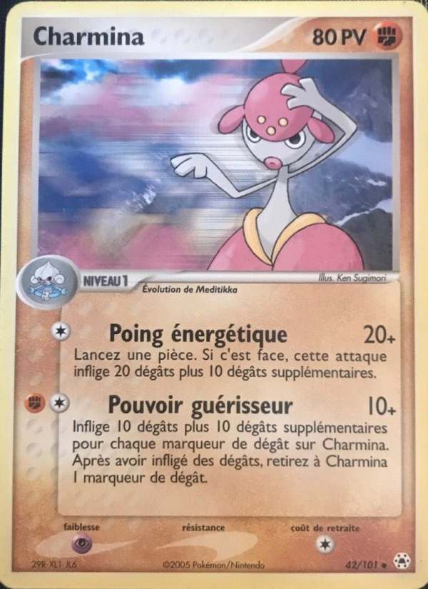 Charmina 42 — EX Légendes Oubliées (French Pokémon TCG card)