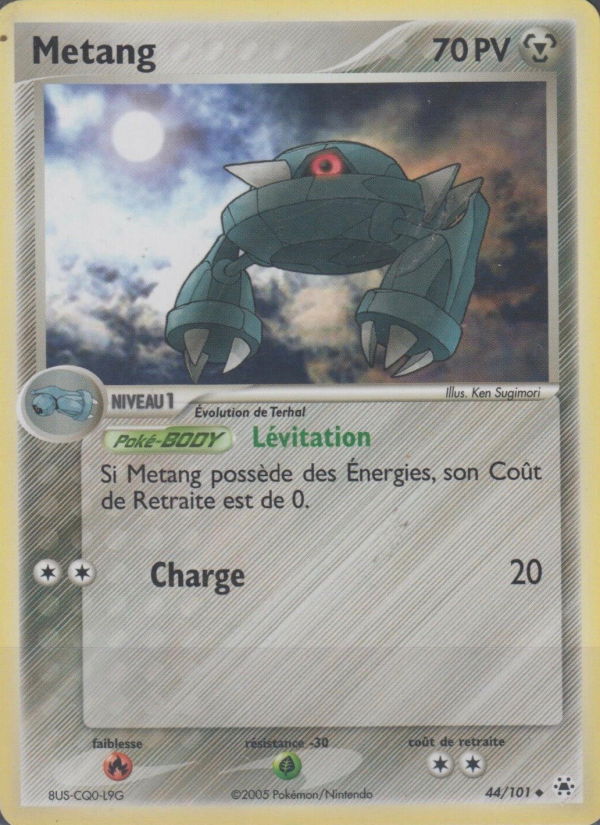 Metang 44 — EX Légendes Oubliées (French Pokémon TCG card)