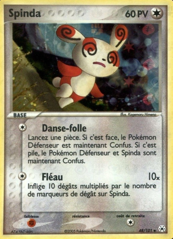 Spinda 48 — EX Légendes Oubliées (French Pokémon TCG card)