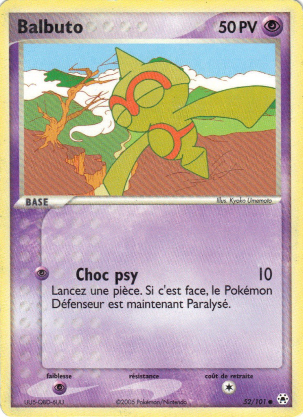 Balbuto 52 — EX Légendes Oubliées (French Pokémon TCG card)