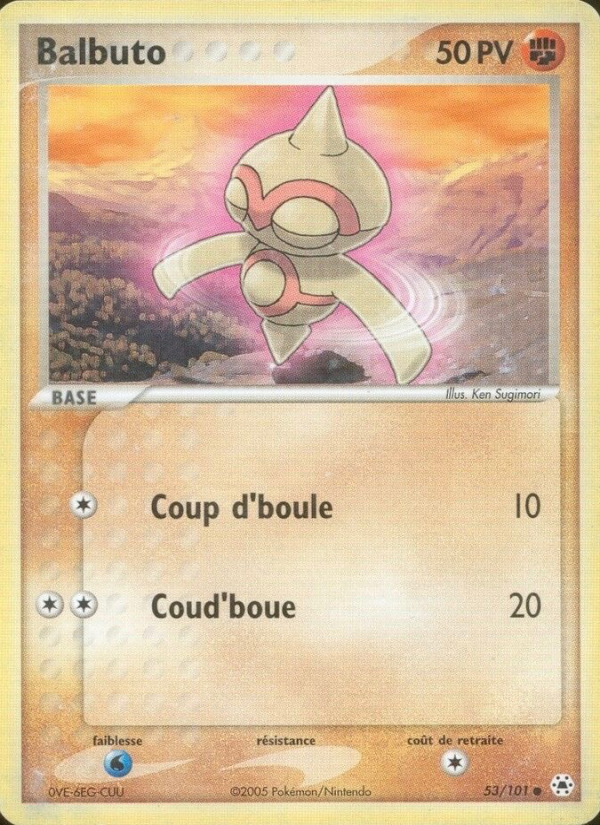 Balbuto 53 — EX Légendes Oubliées (French Pokémon TCG card)