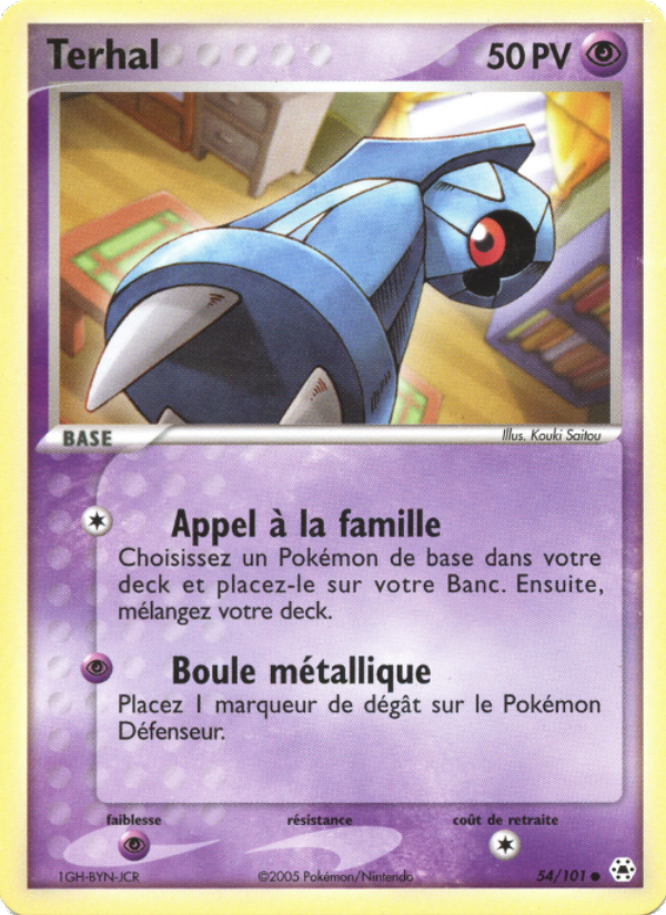 Terhal 54 — EX Légendes Oubliées (French Pokémon TCG card)