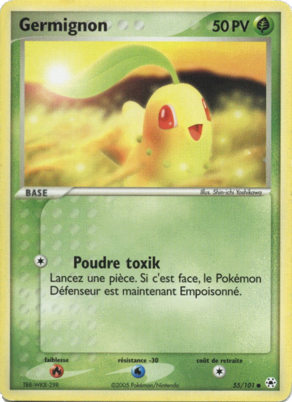 Germignon 55 — EX Légendes Oubliées (French Pokémon TCG card)