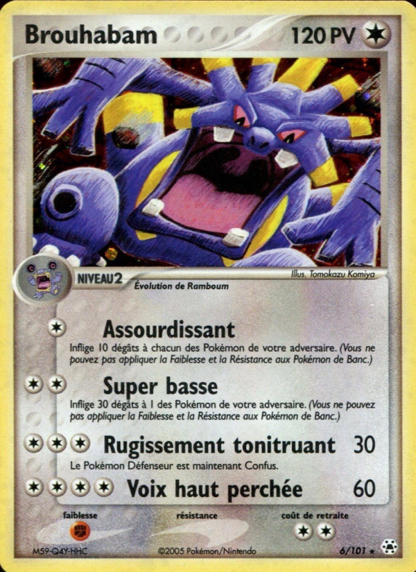 Brouhabam 6 — EX Légendes Oubliées (French Pokémon TCG card)