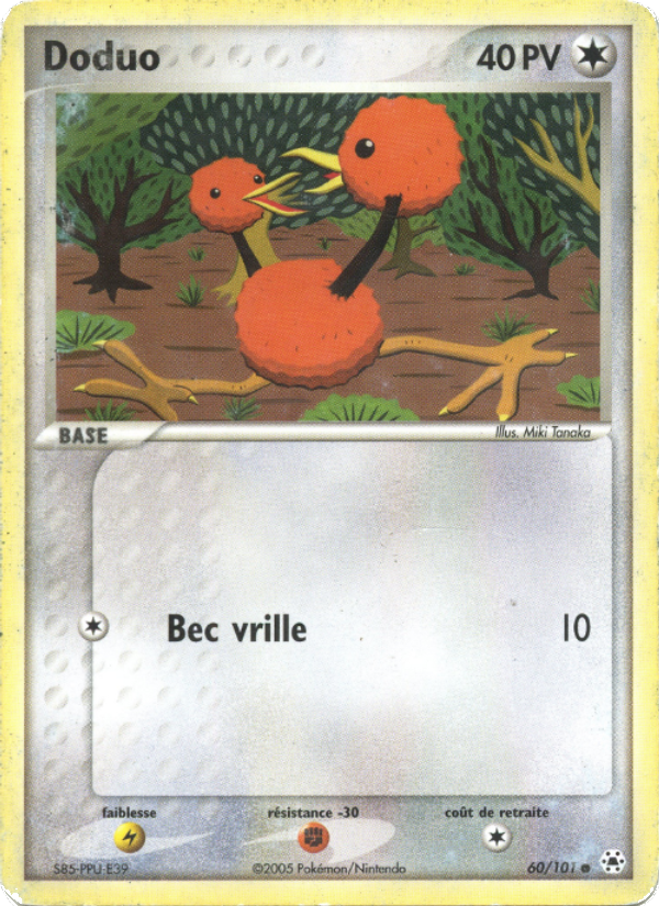 Doduo 60 — EX Légendes Oubliées (French Pokémon TCG card)