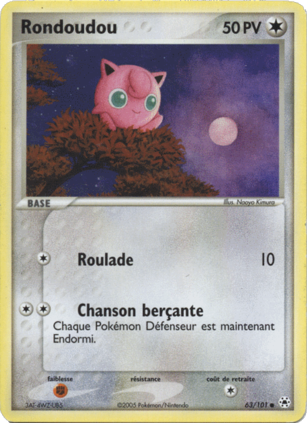 Rondoudou 63 — EX Légendes Oubliées (French Pokémon TCG card)