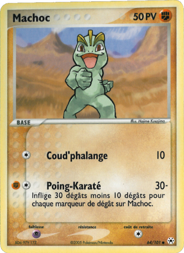 Machoc 64 — EX Légendes Oubliées (French Pokémon TCG card)